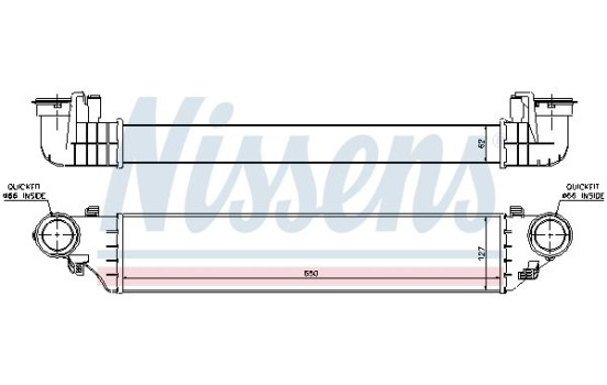 Intercooler, charger 96672 Nissens, Image 3