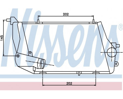 Intercooler, charger 96674 Nissens