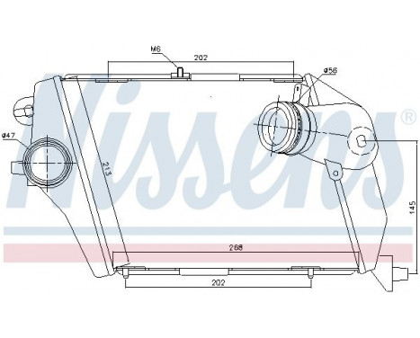 Intercooler, charger 96674 Nissens, Image 2