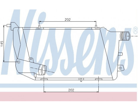 Intercooler, charger 96676 Nissens