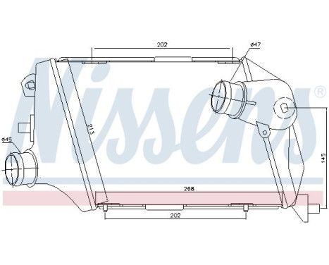 Intercooler, charger 96676 Nissens, Image 2