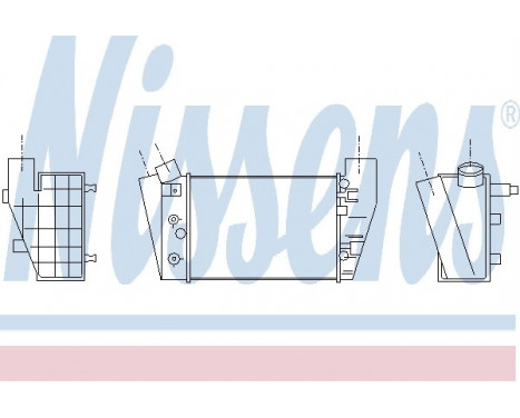 Intercooler, charger 96678 Nissens, Image 2