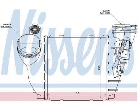 Intercooler, charger 96679 Nissens, Image 2