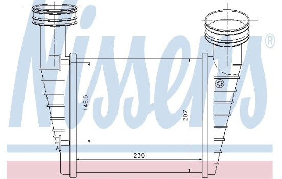 Intercooler, charger 96680 Nissens, Image 3