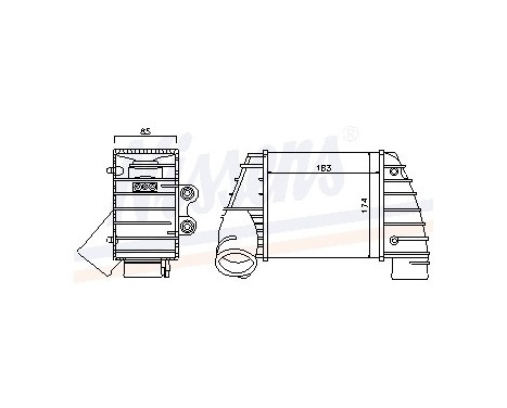Intercooler, charger 96682 Nissens, Image 2