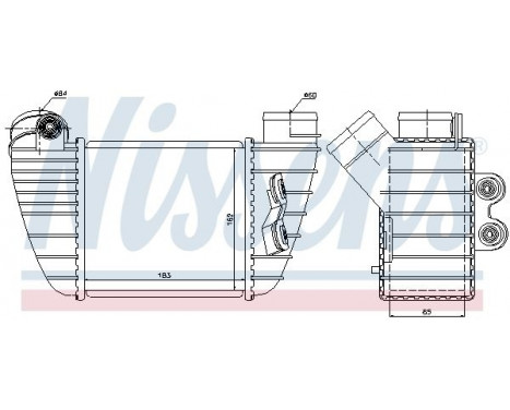 Intercooler, charger 96682 Nissens, Image 3