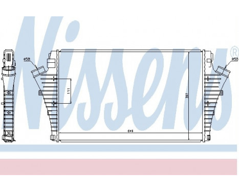 Intercooler, charger 96684 Nissens, Image 2