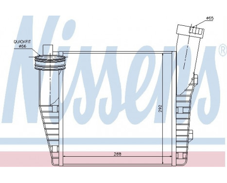 Intercooler, charger 96687 Nissens