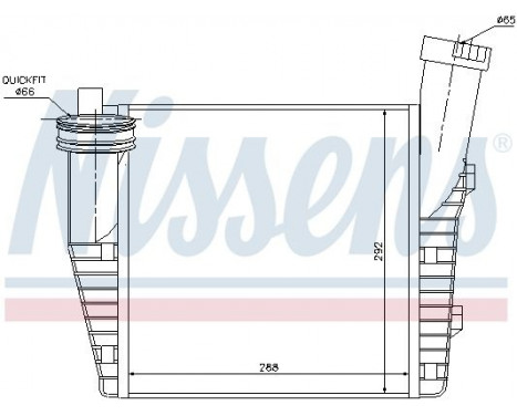 Intercooler, charger 96687 Nissens, Image 2