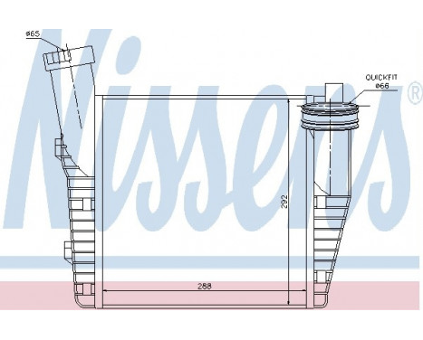 Intercooler, charger 96688 Nissens