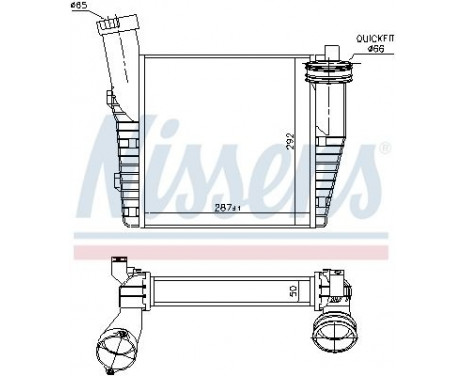 Intercooler, charger 96688 Nissens, Image 6