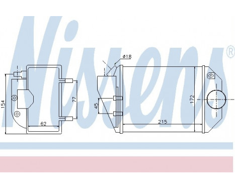 Intercooler, charger 96690 Nissens