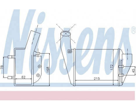 Intercooler, charger 96691 Nissens