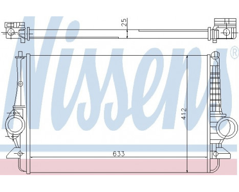 Intercooler, charger 96692 Nissens