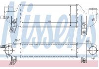 Intercooler, charger 96693 Nissens