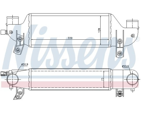 Intercooler, charger 96693 Nissens, Image 2
