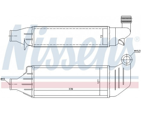 Intercooler, charger 96694 Nissens, Image 2