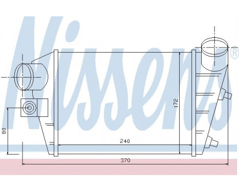 Intercooler, charger 96698 Nissens, Image 2