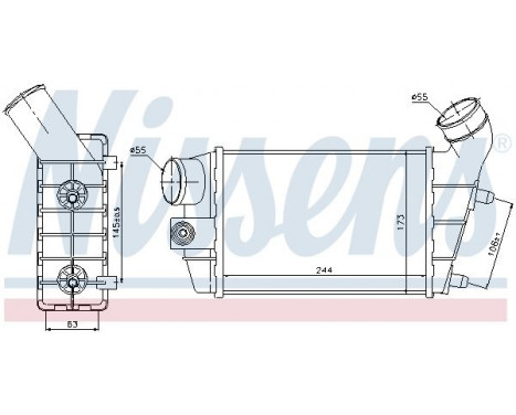 Intercooler, charger 96698 Nissens, Image 3