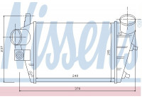 Intercooler, charger 96699 Nissens