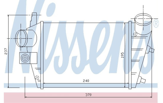 Intercooler, charger 96699 Nissens
