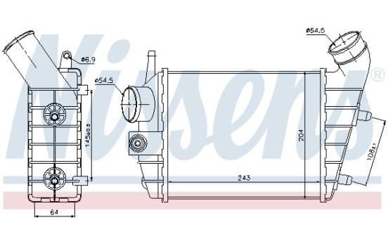 Intercooler, charger 96699 Nissens, Image 2