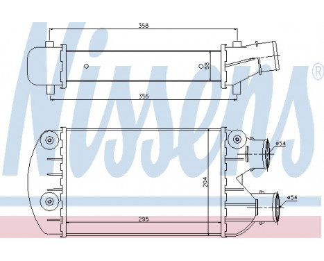 Intercooler, charger 96701 Nissens