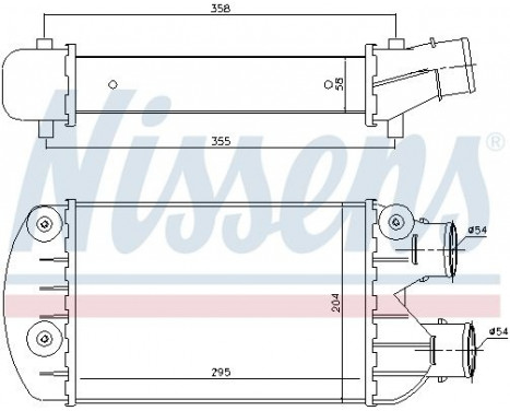 Intercooler, charger 96701 Nissens, Image 2