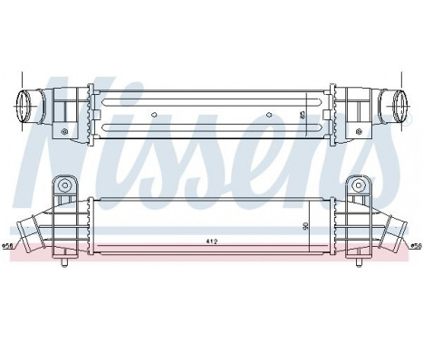 Intercooler, charger 96702 Nissens, Image 2