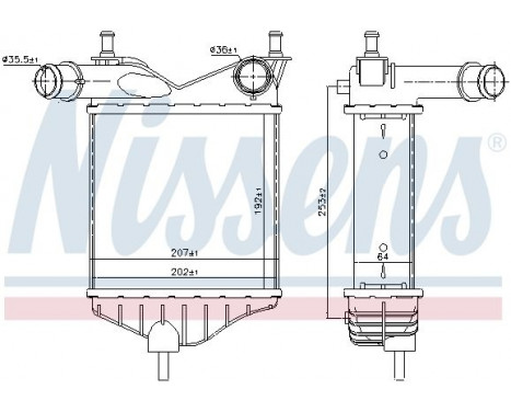 Intercooler, charger 96703 Nissens, Image 2