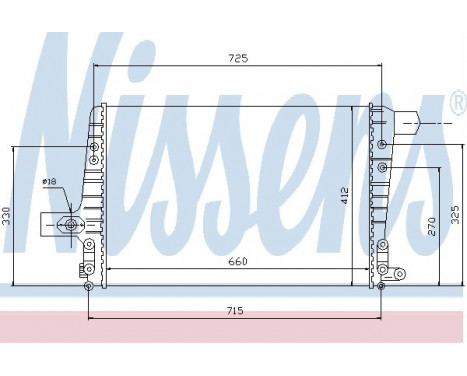 Intercooler, charger 96706 Nissens