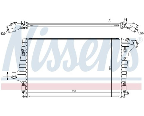 Intercooler, charger 96706 Nissens, Image 2