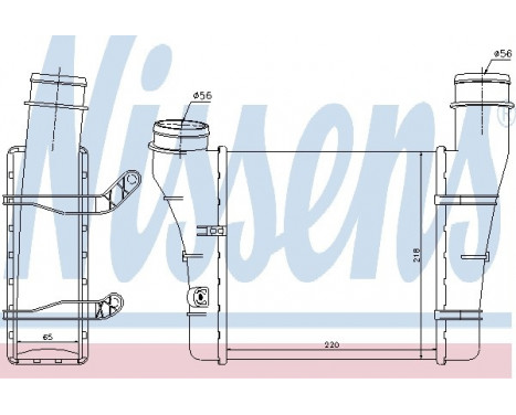 Intercooler, charger 96707 Nissens