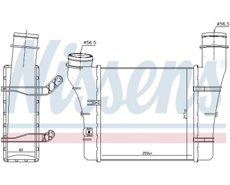 Intercooler, charger 96707 Nissens, Image 2