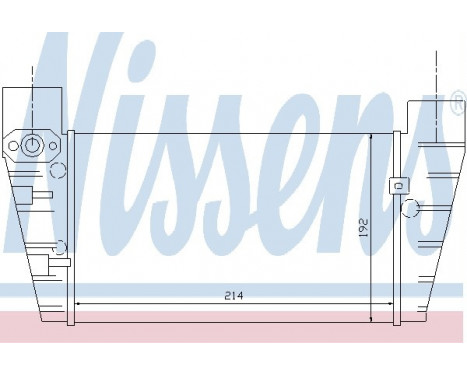 Intercooler, charger 96709 Nissens