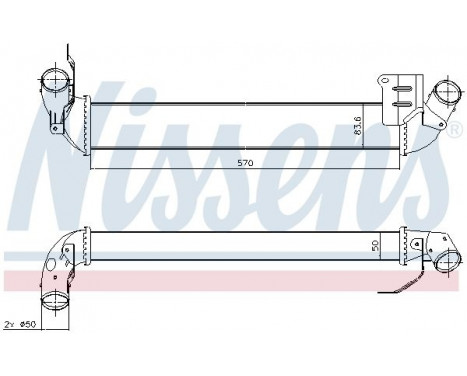 Intercooler, charger 96712 Nissens, Image 2