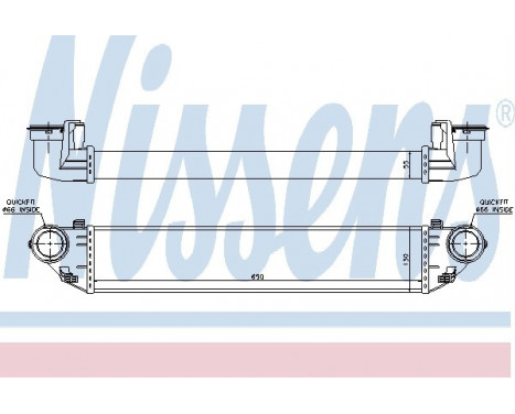 Intercooler, charger 96714 Nissens