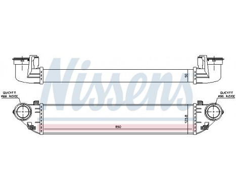 Intercooler, charger 96714 Nissens, Image 2