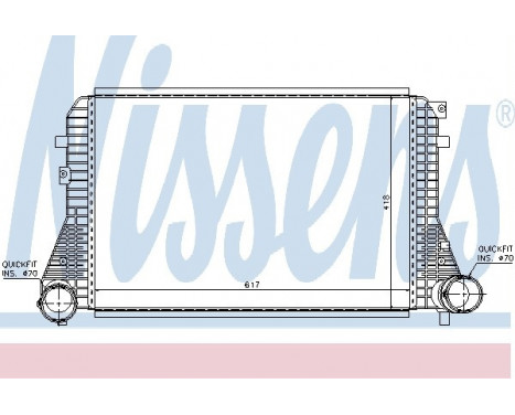 Intercooler, charger 96715 Nissens, Image 2