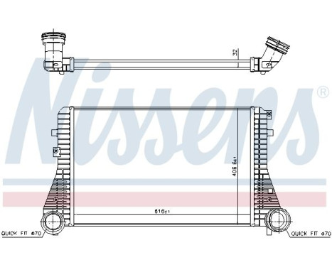 Intercooler, charger 96715 Nissens, Image 6