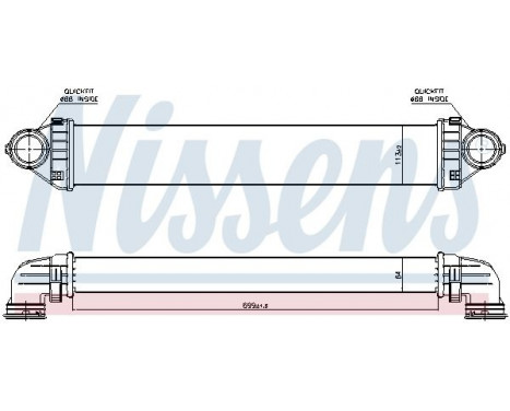 Intercooler, charger 96716 Nissens, Image 2