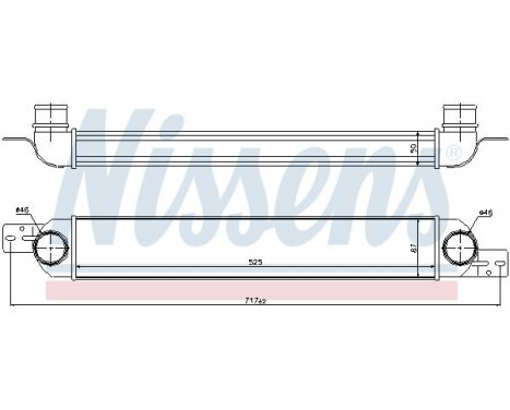 Intercooler, charger 96717 Nissens, Image 2