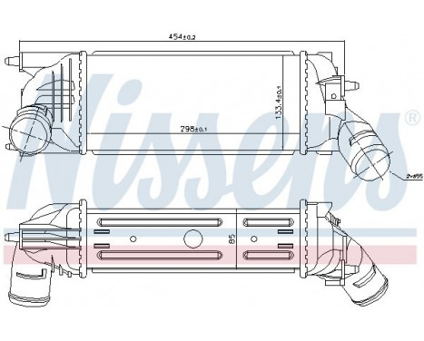 Intercooler, charger 96719 Nissens, Image 2