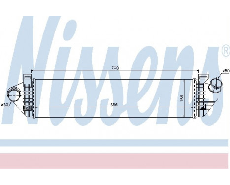 Intercooler, charger 96721 Nissens, Image 2