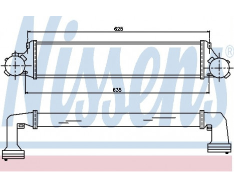 Intercooler, charger 96723 Nissens, Image 2