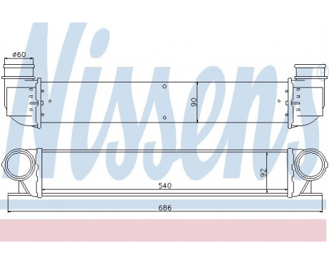 Intercooler, charger 96726 Nissens, Image 2