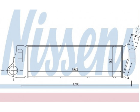 Intercooler, charger 96728 Nissens, Image 2