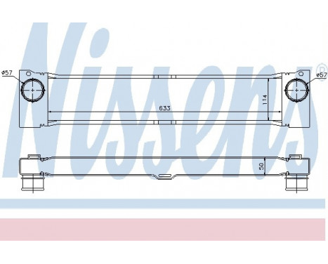 Intercooler, charger 96730 Nissens