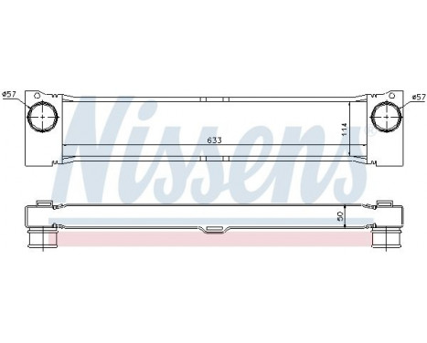 Intercooler, charger 96730 Nissens, Image 2