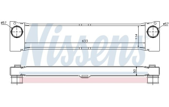 Intercooler, charger 96730 Nissens, Image 2